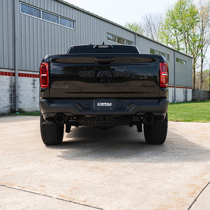 Corsa 25-26 RAM 1500 RHO Crew Cab 3.0L T Cat-Back Dual Rear Exit w/ 5in Single Gun Metal Pro Series