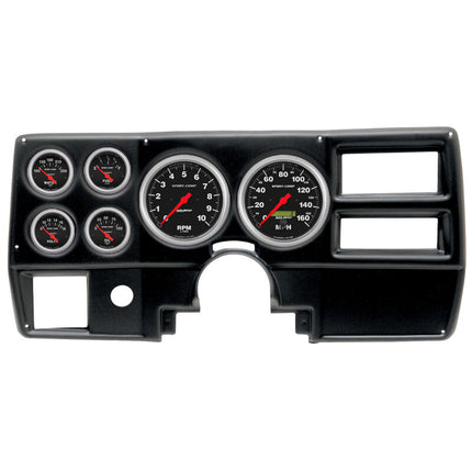 Autometer 84-87 Chevy/GMC Truck (5in x 2 - 2-1/16in x 4) 6-Gauge Direct Fit Dash Kit