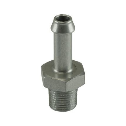 Turbosmart 6mm / 1/4in Hose End to 1/8 NPT Male Straight - Clear