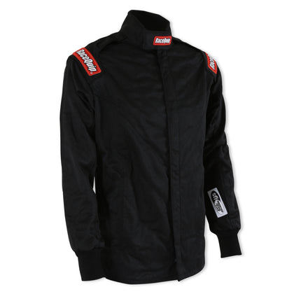 RaceQuip Black Chevron-5 Jacket SFI-5 - Large