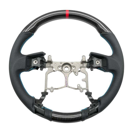 NRG 12-23 Toyota Tacoma OEM Plus Carbon Fiber Steering Wheel w/ Blue Stitch & Red Center Mark