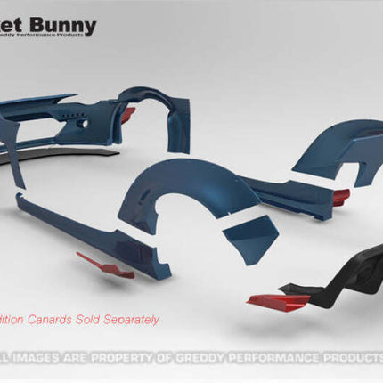 GReddy 13+ Scion FR-S Version 2 Greddy X Rocket Bunny 86 Aero Side Skirts Only