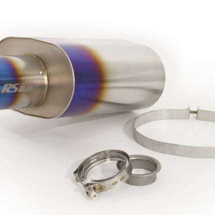 GReddy - Universal Titanium Oval Muffler 2.5in ID Muffler Inlet
