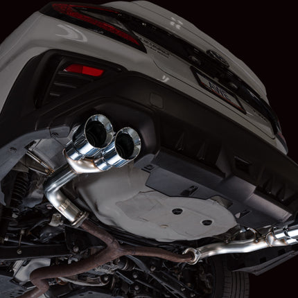 AWE Tuning 22-25 Subaru VB WRX Track Edition Axle-Back Exhaust - Chrome Silver Tips