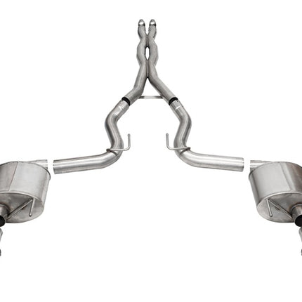 Corsa 2024 Ford Mustang GT Coupe 3in Sport Cat-Back Exhaust - 4.5in Carbon Fiber Tips