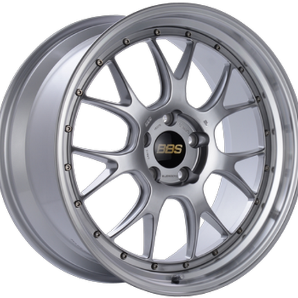 BBS LM-R 19x8.5 5x112 ET30 Diamond Silver w/ Diamond Machined Lip Wheel  - 82mm PFS/Clip Required