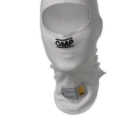 OMP TECNICA EVO BALACLAVA FIA 8856-2018 WHITE SZ S