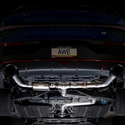 AWE Tuning 22-26 Hyundai Elantra N SwitchPath Cat-Back Exhaust - Diamond Black Tips
