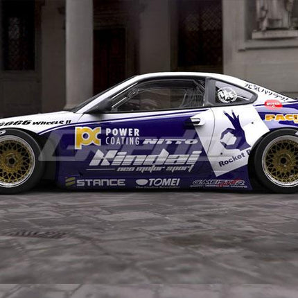 GReddy X Rocket Bunny S15 Rear Fenders for 1999-2002 Nissan Silvia
