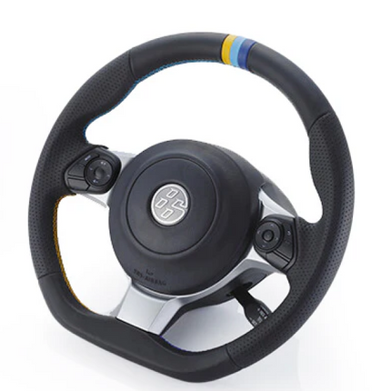 GReddy All-Leather Steering Wheel w/ TRUST 3 Colored Stitching for ZN6 / ZC6
