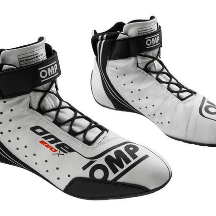OMP ONE EVO X SHOES MY2024 FIA 8856-2018 NAVY BLUE / CYAN SIZE 37