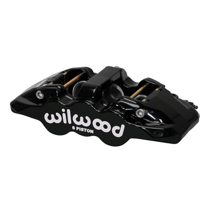 Wilwood caliper AERO6 1.75/1.62/1.62 .810 rotor .80 THK pad R/H black