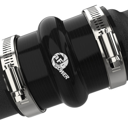 aFe BladeRunner Aluminum Hot and Cold Charge Pipe Kit Black Ford F-150 24-26 V6-2.7L (tt)