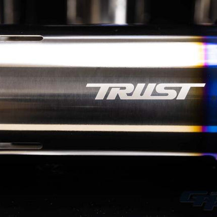 GReddy PE-TR Rolled Tip-Burnt-Ti L 190mm x 115mm