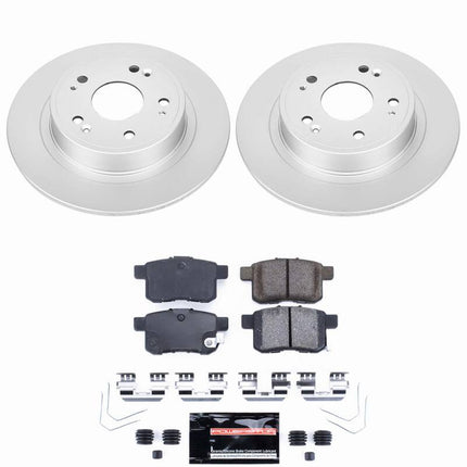 Power Stop 11-14 Acura TSX Rear Z23 Coated Brake Kit