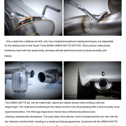 HKS 99-02 Nissan Skyline GT-R GF-BNR34 RB26DETT URBAN MATTE Edition Super Turbo Muffler