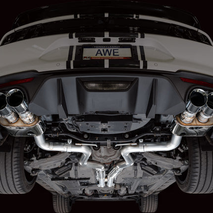 AWE Tuning 18-23 S550 Mustang GT SwitchPath Exhaust - Chrome Silver Tips