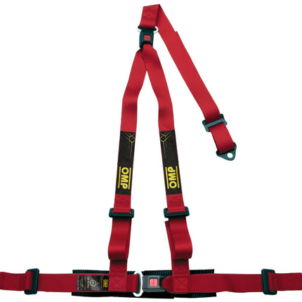 OMP 3 POINT HARNESS - STRADA 3 ECE 2208 RED