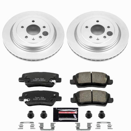Power Stop 13-18 Cadillac ATS Rear Z23 Coated Brake Kit