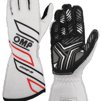 OMP ONE-S GLOVES my2025 FIA 8856-2018 NAVY BLUE / CYAN SZ M