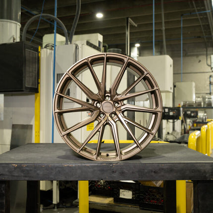 Vossen HF4T - 20x10.5 - ET42 - 5x120 - 64.1 - DEEP - SBZ - Satin Bronze Wheel - Left