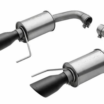 Roush 15-17 Mustang GT Black Tip Axle Back Exhaust