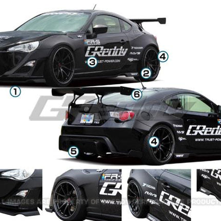 GReddy 13+ Scion FR-S Full Greddy X Rocket Bunny 86 Wide Body Aero Kit w/ GT Wing