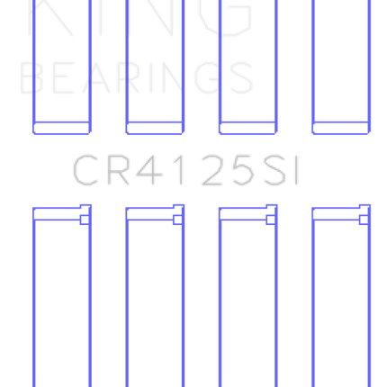 King Subaru EJ15/EJ16/EJ18/EJ20/EJ22/EJ25 (Size 0.75mm) Silicone Bi-Metal Alum Rod Bearing Set