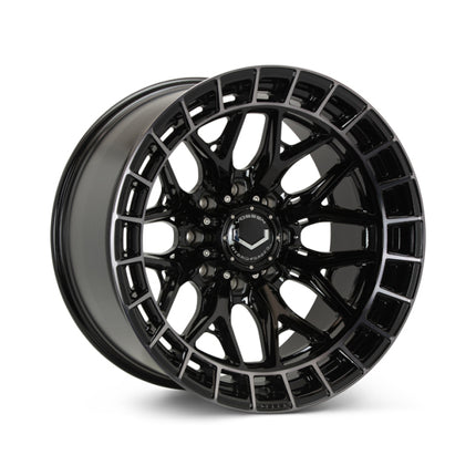 Vossen HFX-1 20x10 - 8x180 - ET18 - Super Deep Face - 124.3 - Tinted Gloss Black Wheel