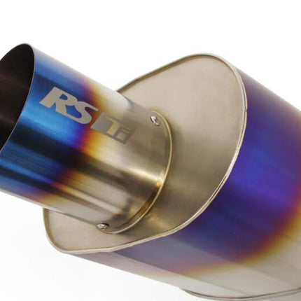 GReddy - Universal Titanium Oval Muffler 2.5in ID Muffler Inlet