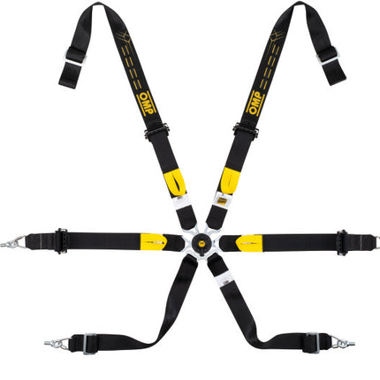 OMP Safety Harness One 2in WRC Pull Up - Black (Fia 8853-2016)