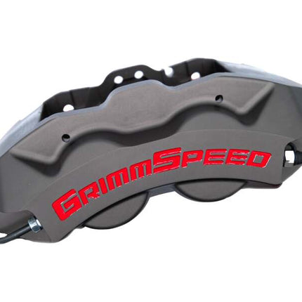 GrimmSpeed 02-21 Subaru WRX/STI 4-Piston Brake Caliper Kit - Gray (For 340mm Rotor)