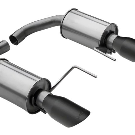 Roush 15-26 Mustang V6 / EcoBoost Black Tip Axle Back Exhaust