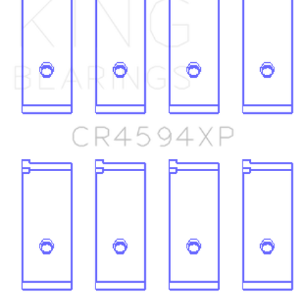 King Engine Bearings Suzuki M16A (Size .026) Connecting Rod Bearings (Set of 4)