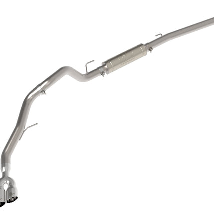 aFe Vulcan Series 3in Stainless Rear-Side Exit Exhaust Sys Polished Ford Ranger Raptor 22-26 L4-2.0L