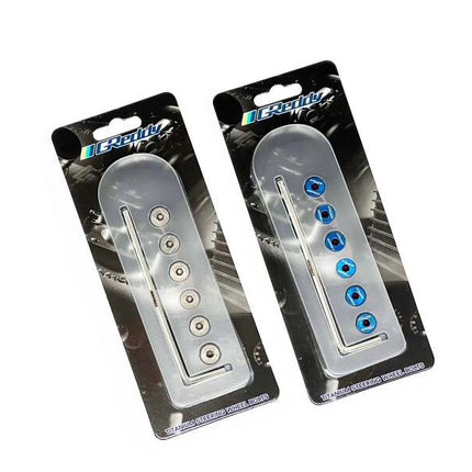 GReddy Steering Wheel Bolts - Burnt-Titanium Blue (Set of 6)