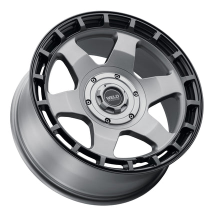 Weld Off-Road Ridge 20x9 - 8x165.1 BP - ET0 - 125.1mm CB - Satin Gunmetal Wheel (Black Ring)