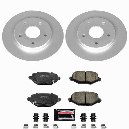Power Stop 12-16 Chrysler Town & Country Rear Z23 Coated Brake Kit