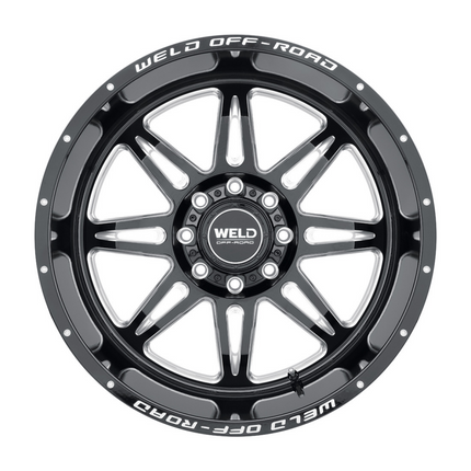 Weld Cheyenne W132 Series 20x12 / 8x180 / ET -44 / 124.3 CB - Gloss Black Milled