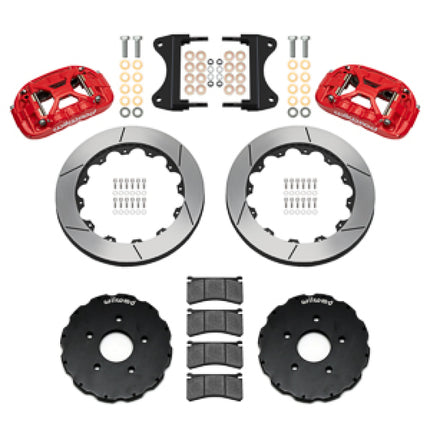 Wilwood kit front XRS6R C7 vette 2014-UP 13.06 rotor GT red