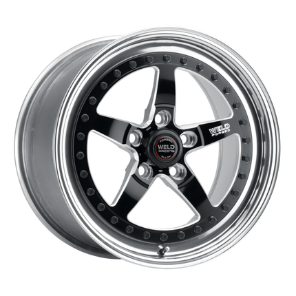 Weld Weldstar 17x5 / 5x4.75 BP / 2.2in. BS Black Wheel - High Pad
