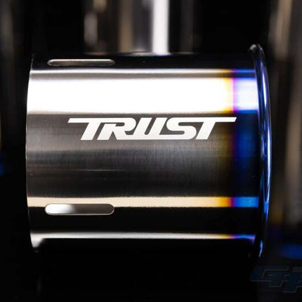 GReddy PE-TR Rolled Tip-Burnt-Ti L 130mm x 115mm