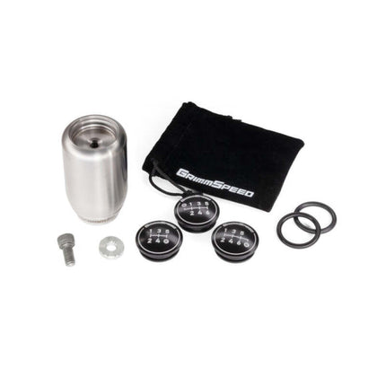 GrimmSpeed Swap-Top Weighted Piston Shift Knob - Stainless Steel