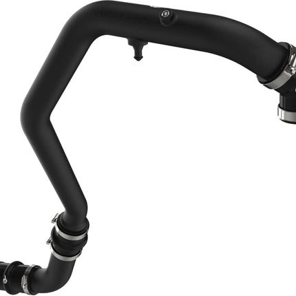 aFe BladeRunner 2in to 2-1/2in Aluminum Hot Charge Pipe Black Ford F-150 24-26 V6-2.7L (tt)