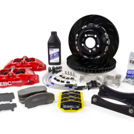 EBC Racing Honda Civic Type R FN2 Red Apollo-4 Calipers 330mm Rotors Front Big Brake Kit