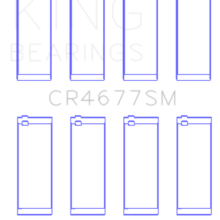 King Engine Bearings Opel 1.6 Turbo A16LET A16NET Z16LET (Size +0.50mm) Connecting Rod Bearing Set