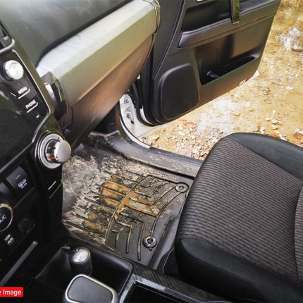 WeatherTech 24-26 Hyundai Kona 1st Row Front FloorLiner HP - Black