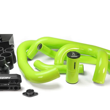 PERRIN 15-21 Subaru WRX Front Mount Intercooler Boost Tube Kit - Neon Yellow