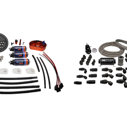 DeatschWerks A90 Supra/G8X BMW M3/M4 X3 Module w/ Triple DW420 Pumps and PTFE Return Plumbing Kit