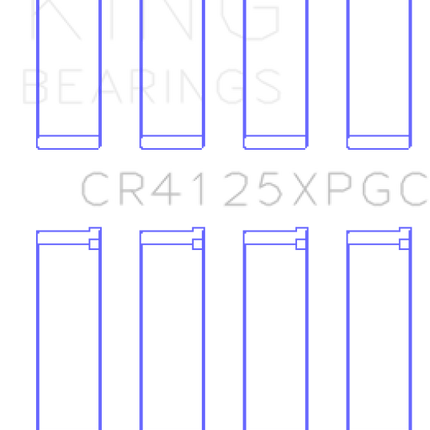 King Engine Bearings Subaru EJ20/EJ22/EJ25 pMaxKote Performance Rod Bearing Set - Size +.026mm